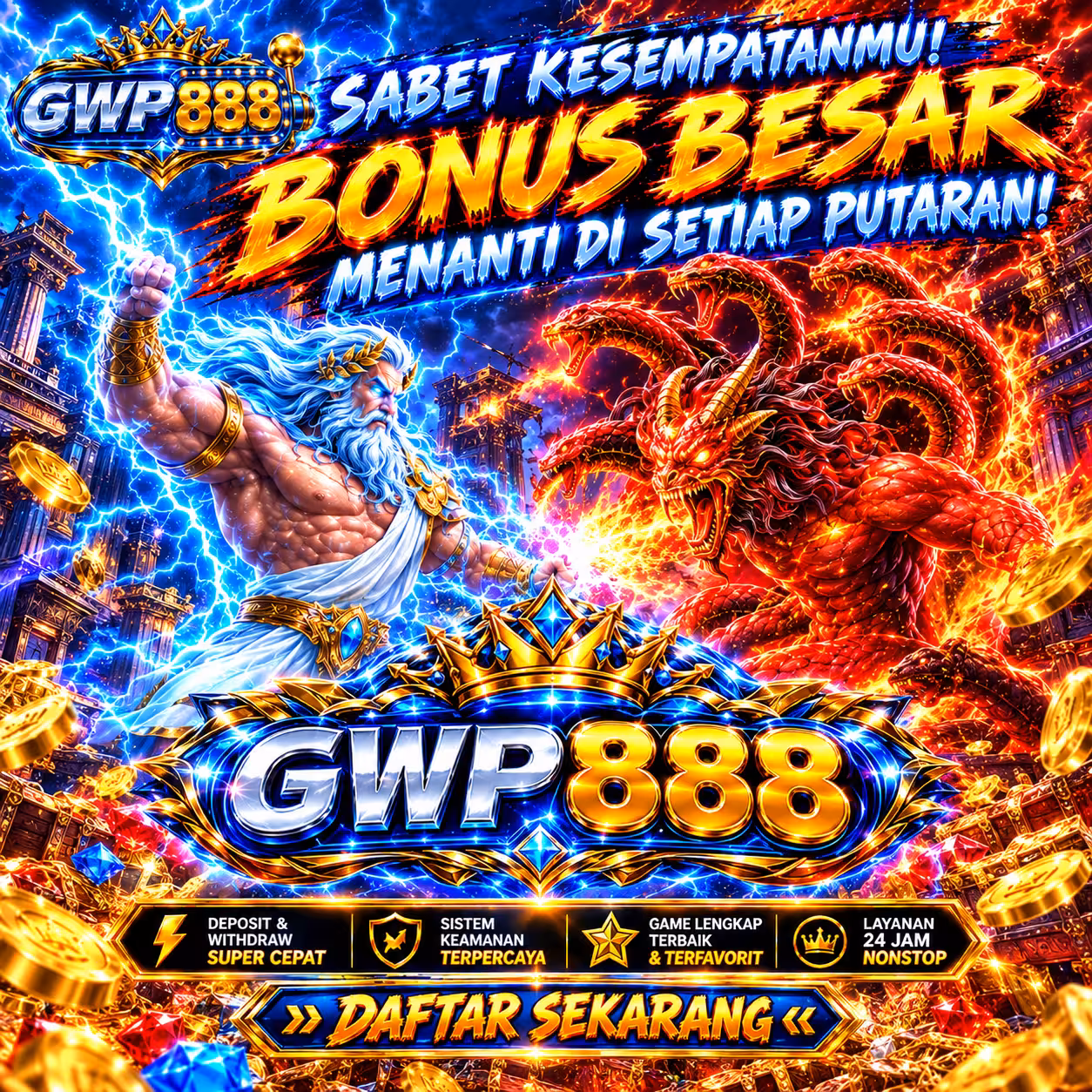 Thumbnail 1 of 3, Poster, GWP888 : Gerbang Eksklusif Menuju Lanskap Hiburan Digital dengan Karakter Berbeda designed and sold by GWP888.